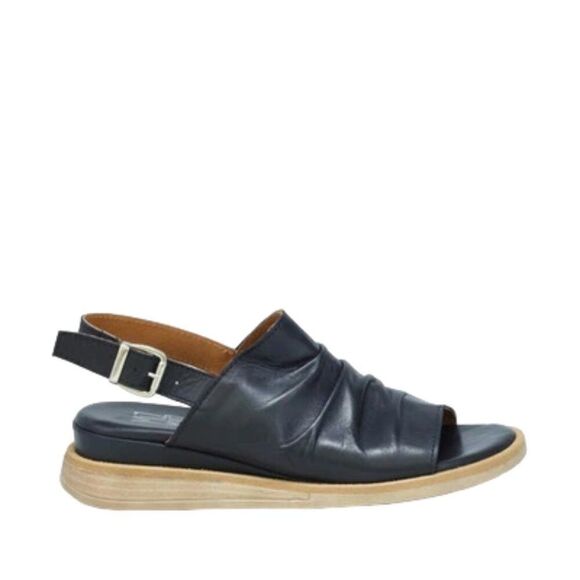 Miz Mooz Leather Backstrap Cornwall Sandal in Black Women's Size 42 - Picture 4 of 12